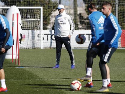 El primer entrenamiento de Zidane tras su regreso al Real Madrid