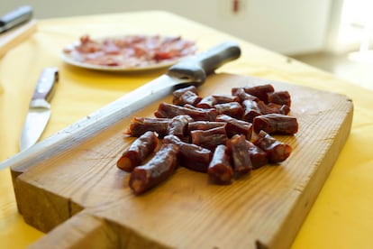 El chorizo 'halal' de La dehesa de Gaia, es de cordero. Imagen proporcionada por la marca.