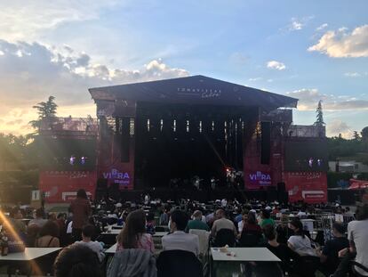 El escenario del Tomavistas Extra en el Parque Tierno Galván