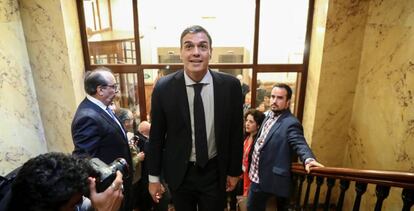 Pedro Sánchez, el viernes en el Congreso.