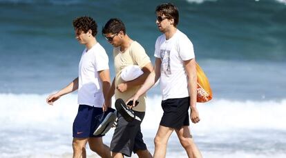 Klaas, Huntelaar y Krul.