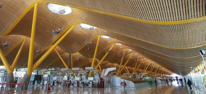 La T4 del aeropuerto de Barajas.