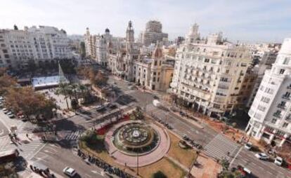 Valencia City Hall square.