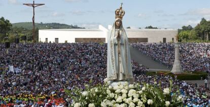 O santuário de Fátima.