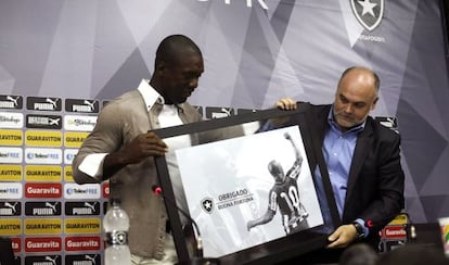 Seedorf, em sua despedida do Botafogo.