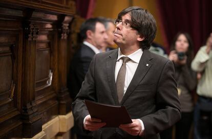 El presidente de la Generalitat, Carles Puigdemont.