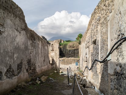 Una calle de las nuevas excavaciones.