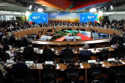 Cumbre de los BRICS en Río de Janeiro, el 7 de julio de 2025.