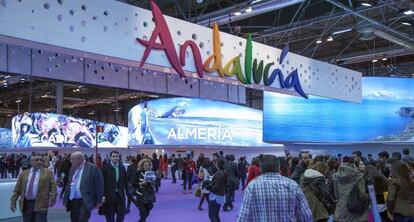 Pabell&oacute;n de Andaluc&iacute;a, en la inauguraci&oacute;n de Fitur en Madrid.