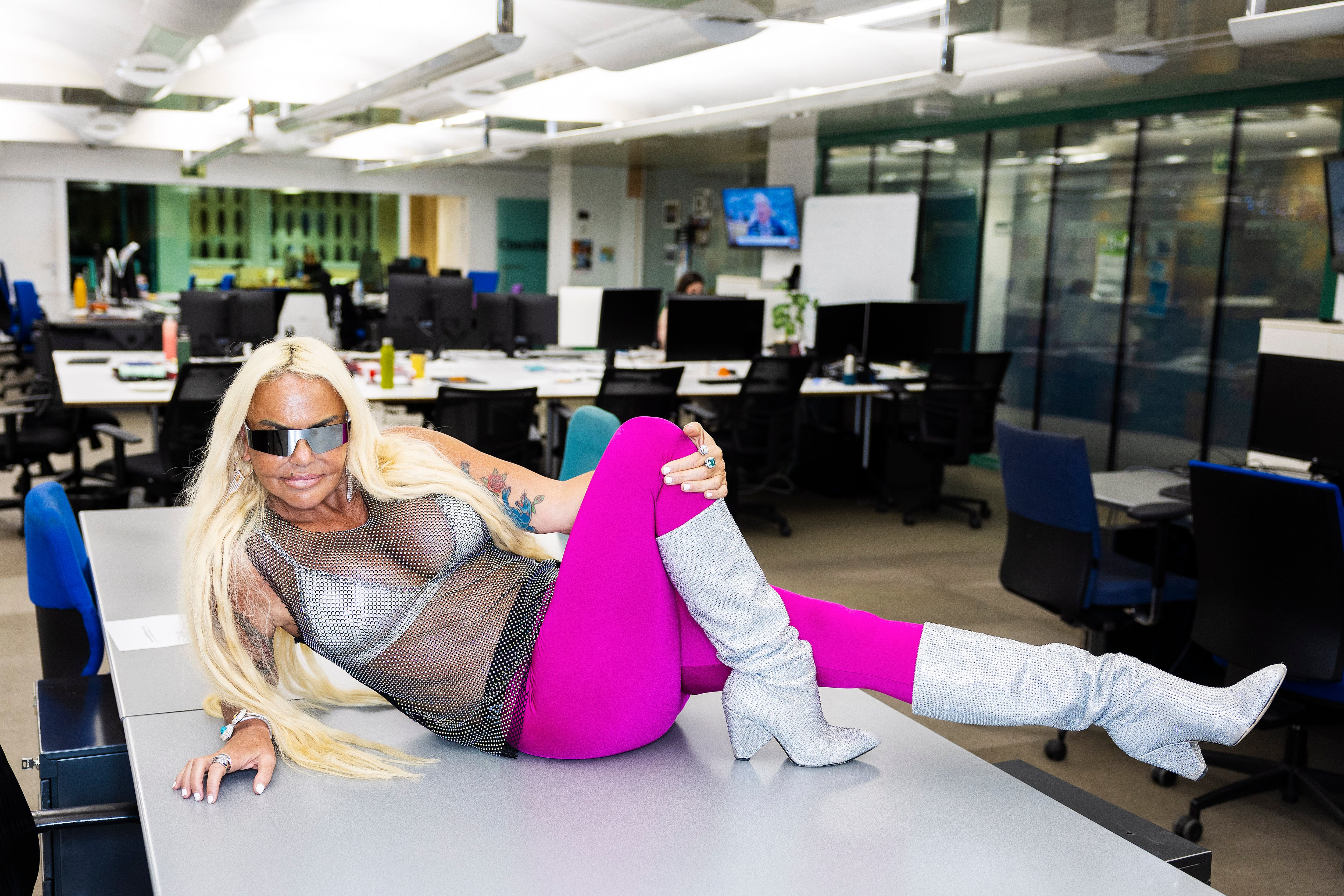 La presentadora, actriz y cantante, durante su visita EL PAÍS, el 2 de diciembre de 2025.