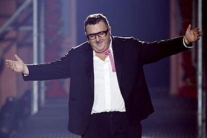 Alber Elbaz, tras un desfile para Lanvin en 2012.