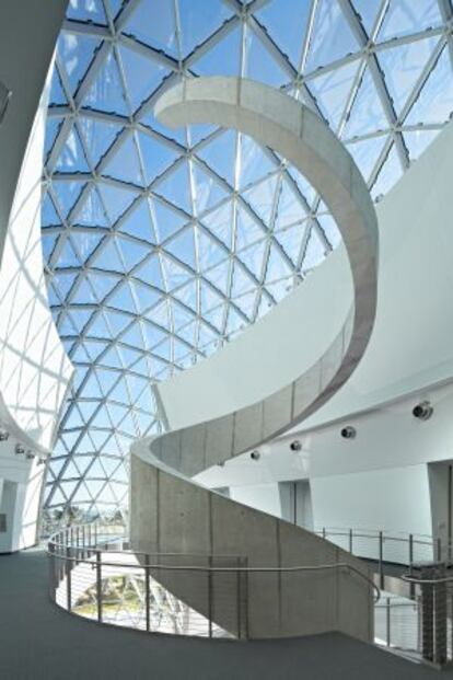 The interior of the St. Petersburg Dalí Museum.