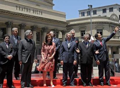 Los presidentes de los países miembros de Mercosur, reunidos hoy en Montevideo