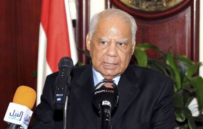 El viceprimer ministro egipcio y también titular de Finanzas, Hazem Beblaui, en El Cairo, en julio.