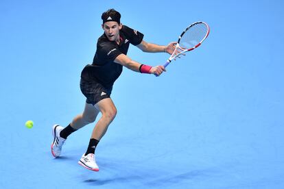 Thiem, en el partido contra Nadal.