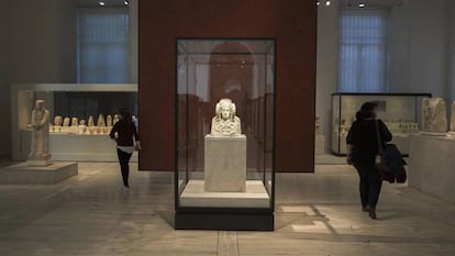 La 'Dama de Elche', en la sala del Museo Arqueológico en la que se expone