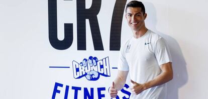 Cristiano Ronaldo presentando CR7 Fitness Gyms, el 13 de marzo de 2017.