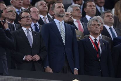 Artur Mas, Felipe VI y Villar