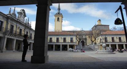 Imagen de la plaza Mayor de Brunete.