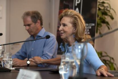 Yaron Traub y Mayrén Beneyto, en la presentación de la temporada del Palau de la Música.