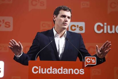 Reunión de la ejecutiva de Ciudadanos y rueda de prensa de Albert Rivera.