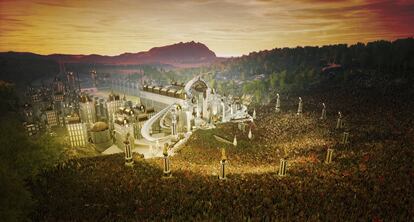 Imagen del escenario principal de 'Tomorrowland Around the World'.