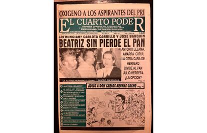 Portada del periodista Marco Aurelio Ramírez, en el periódico Cuarto Poder, de Tehuacán, Puebla.