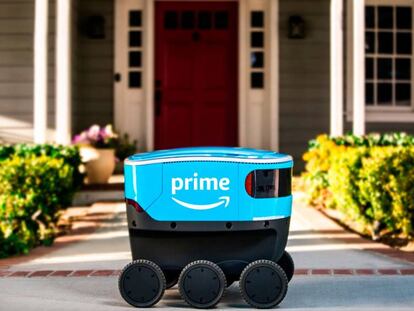 Amazon Scout, el robot que lleva tus compras hasta la puerta de tu casa