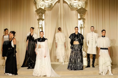 El desfile de Chanel durante la semana de la moda de París celebrada en julio de 2025.