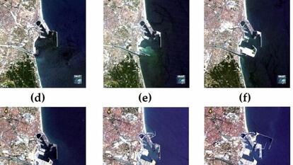 Evolución del puerto de Valencia en los últimos 30 años y su afectación en las playas del sur, que recoge el estudio de la Universitat de València.