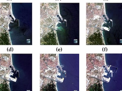 Evolución del puerto de Valencia en los últimos 30 años y su afectación en las playas del sur, que recoge el estudio de la Universitat de València.