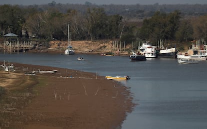 Sequía en río Paraná a la altura de Rosario