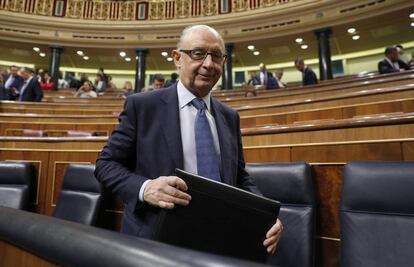 Cristóbal Montoro en el Congreso de los Diputados
