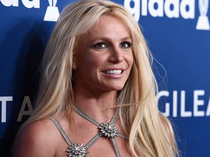 A cantora Britney Spears em uma cerimônia de premiação em abril de 2018 na Califórnia.