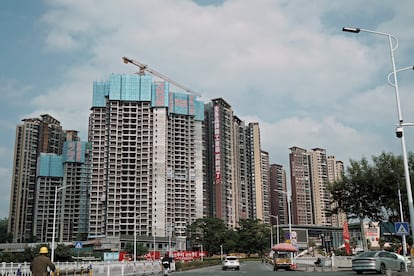 Construcción de viviendas en Huizhou, China