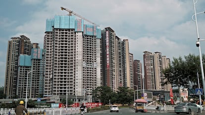 Construcción de viviendas en Huizhou, China