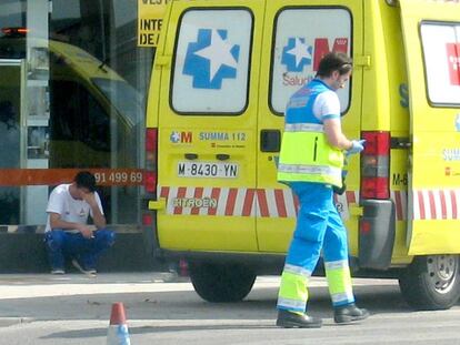 Una ambulancia del servicio de Emergencias Comunidad de Madrid 112, en una foto de archivo.