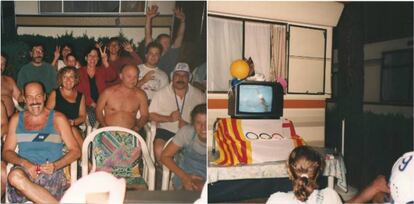 La familia de la autora ve la final de waterpolo en los JJ OO de Atlanta 96.