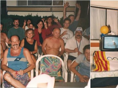 La familia de la autora ve la final de waterpolo en los JJ OO de Atlanta 96.