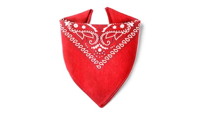 Bandana on white background.