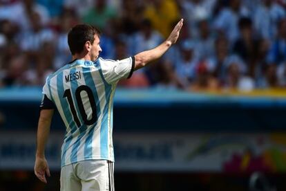 Messi, en el partido de cuartos de final frente a B&eacute;lgica del pasado d&iacute;a 5