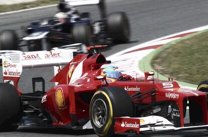 Alonso y Maldonado, durante la prueba