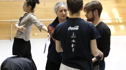 Un momento del ensayo de Ana Laguna con la CND.