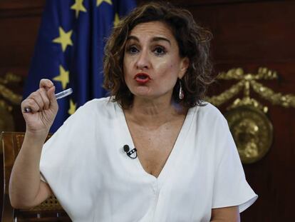 La ministra de Hacienda y Función Pública, María Jesús Montero.