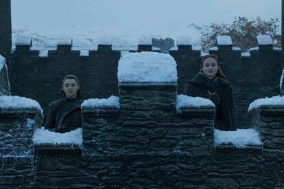 Arya y Sansa en la séptima temporada de 'Juego de tronos'.