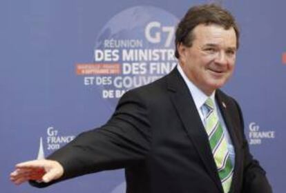 El ministro canadiense de Finanzas, Jim Flaherty. EFE/Archivo