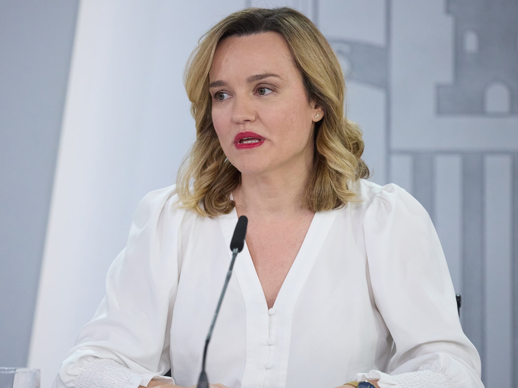 Pilar Alegría asegura no tener constancia ninguna de la supuesta fiesta de Ábalos