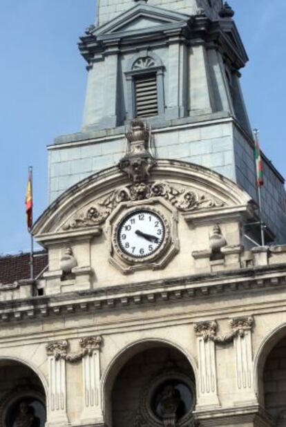 La fachada del Ayuntamiento de Bilbao, ayer.