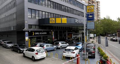 Un concesionario de coches en Madrid