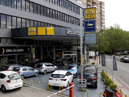 Un concesionario de coches en Madrid